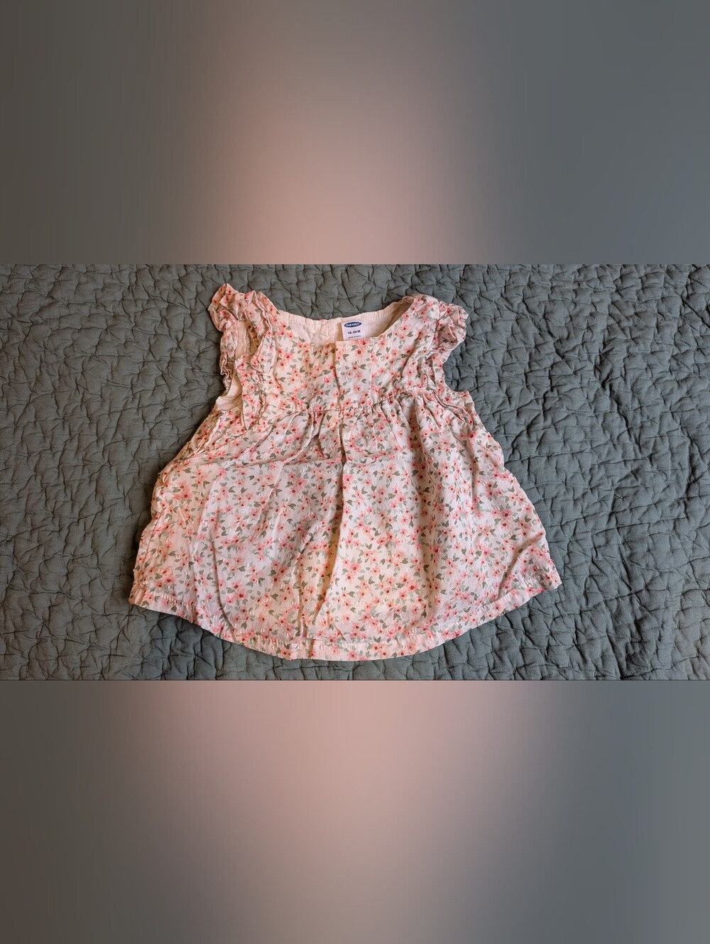 Old Navy Pink Floral Ruffle-Sleeve Girls' Dress